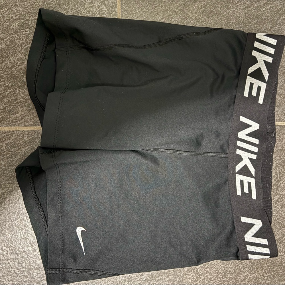 Nike Black Bike Shorts with Wide Waistband